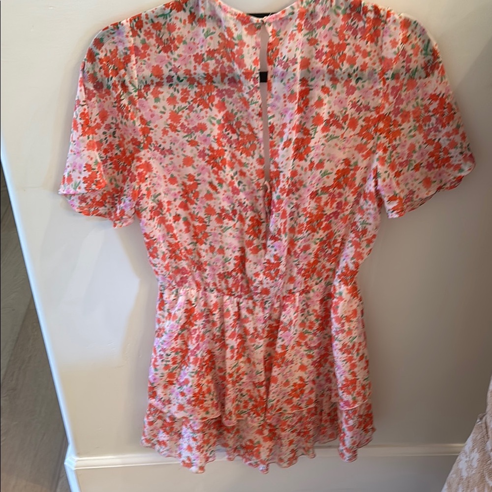 Floral Ruffle Women's dress - Picture 3 of 4